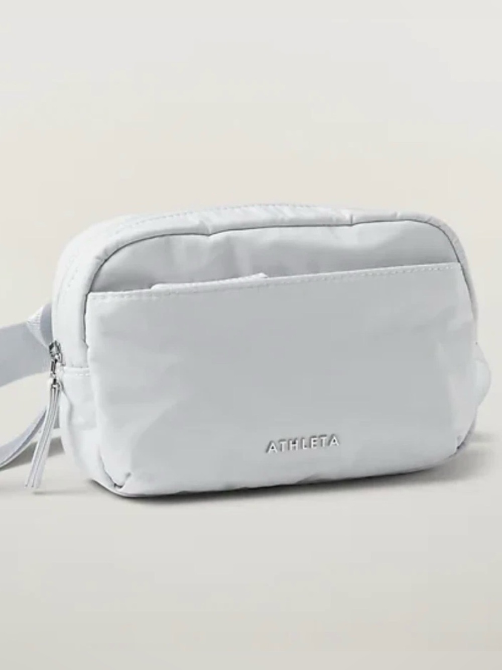 Athleta All About Crossbody Belt Bag Snowfall Blue